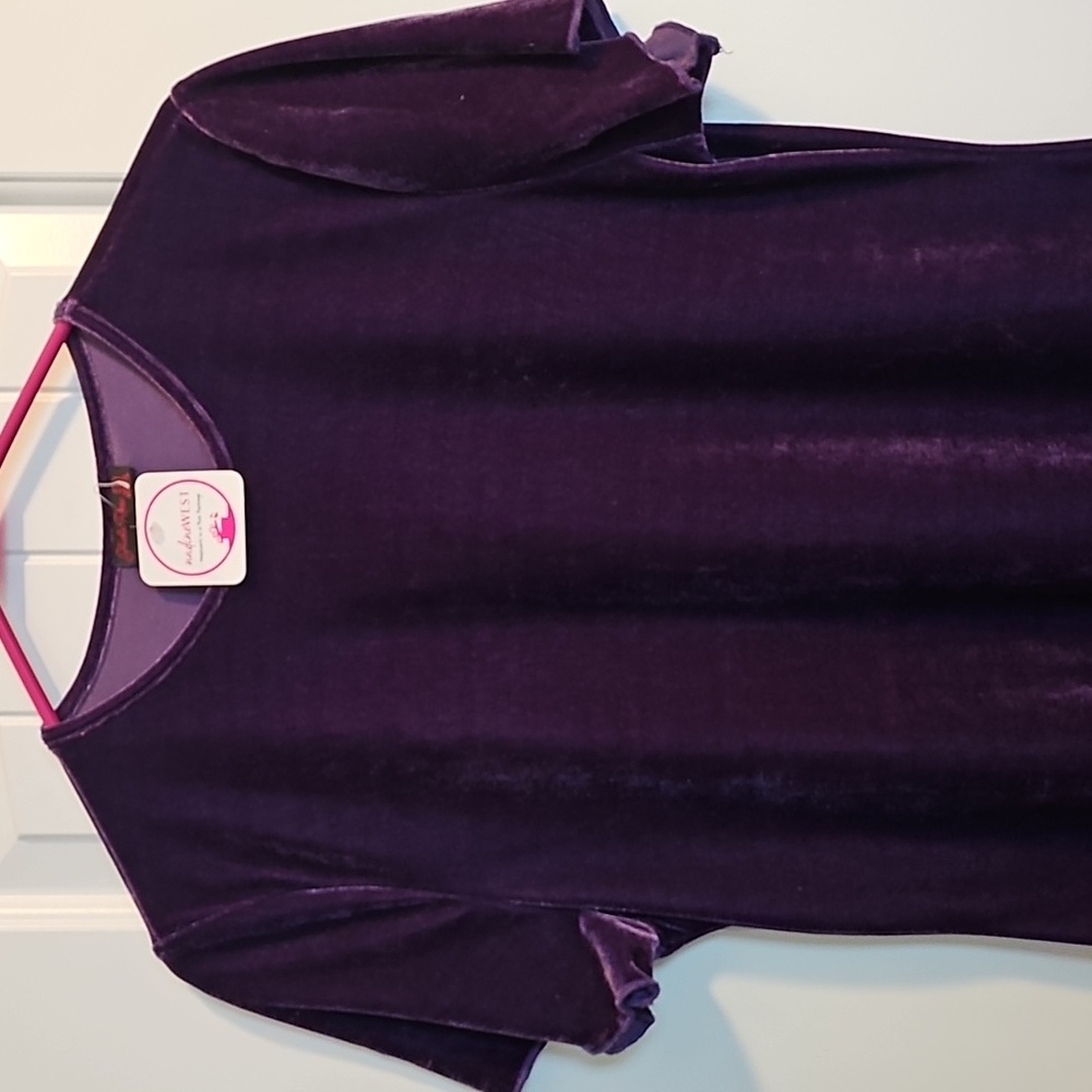 Shiela Rose purple velvet dress size L